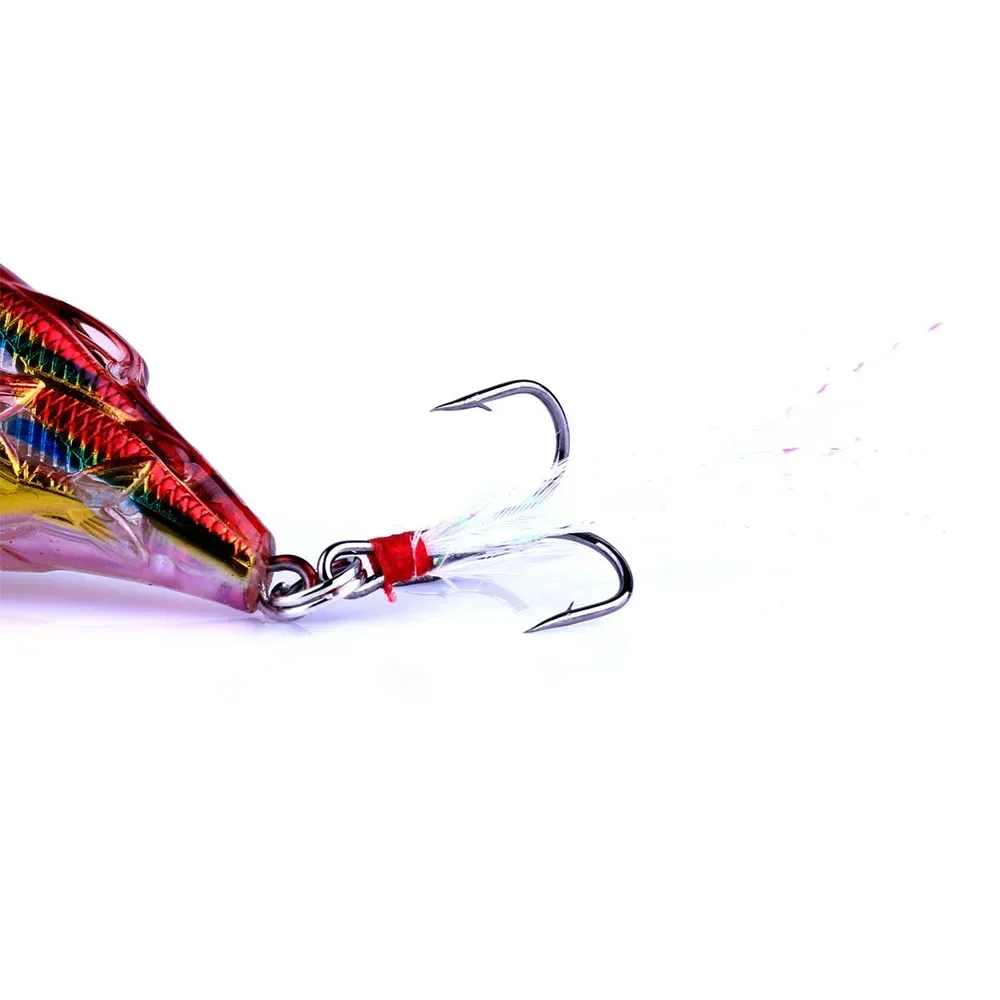 Anzuelo de plumas, señuelo de camino de roca, 75mm /9,3g, nueva pluma, señuelo de pesca en superficie, accesorios de pesca, cebo duro Artificial, cebo para trucha - imagen 4