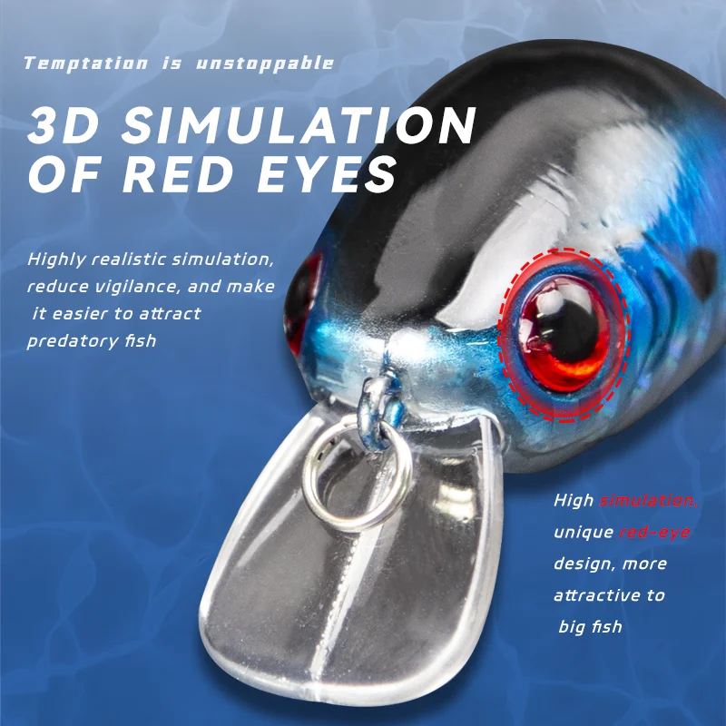 Cebo duro crankbait de 5 piezas de 5,5 cm 7,8g, señuelos artificiales, cebo biomimético para pesca al aire libre - imagen 2