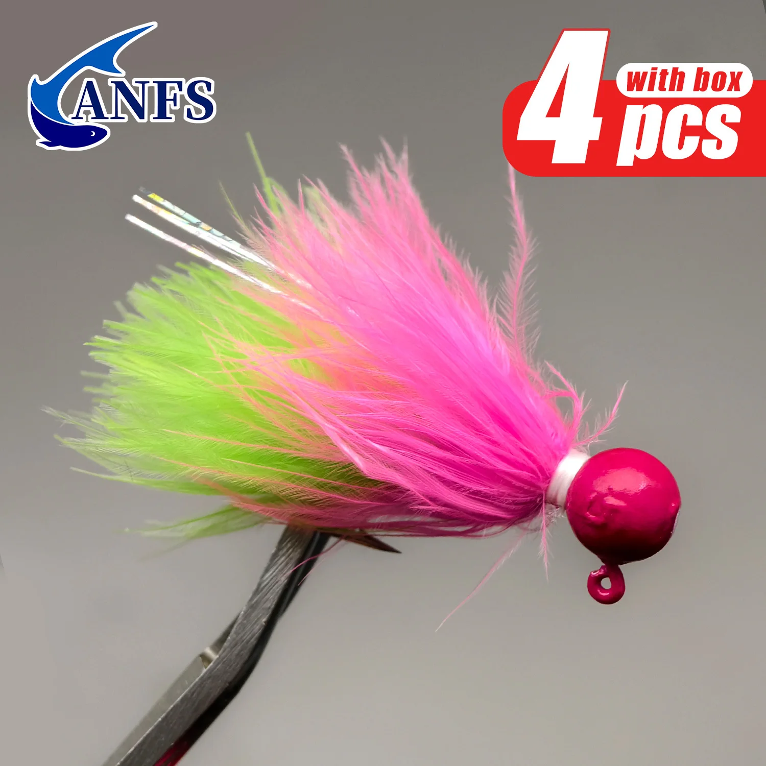 Señuelos Jig Head ANFS con cabezas de anzuelo multicolor para vinilo - imagen 5