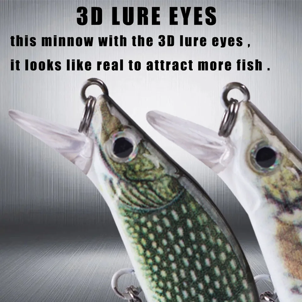 WALK FISH-señuelo de Pesca Wobbling de diseño japonés, 55mm, 5,5g, que se hunde piscardo, cebos artificiales para perca, lubina, Lucio, trucha - imagen 2