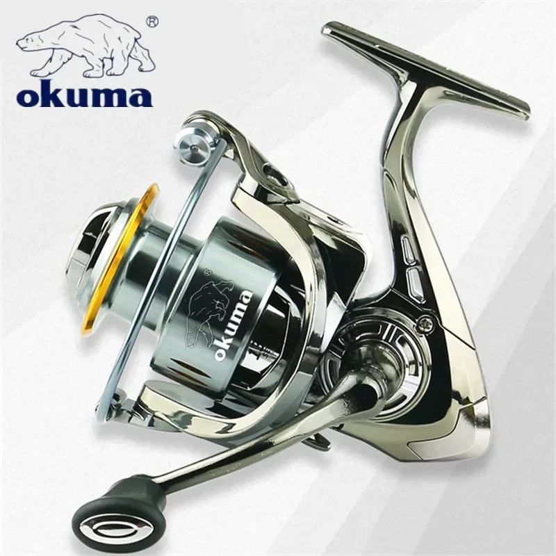 Carrete de pesca totalmente metálico OKUMA relación de velocidad 5,2: 1 sin espacio 13 + 1BBMax Dragon 22KG carrete de pesca 2000-7000 - imagen 5