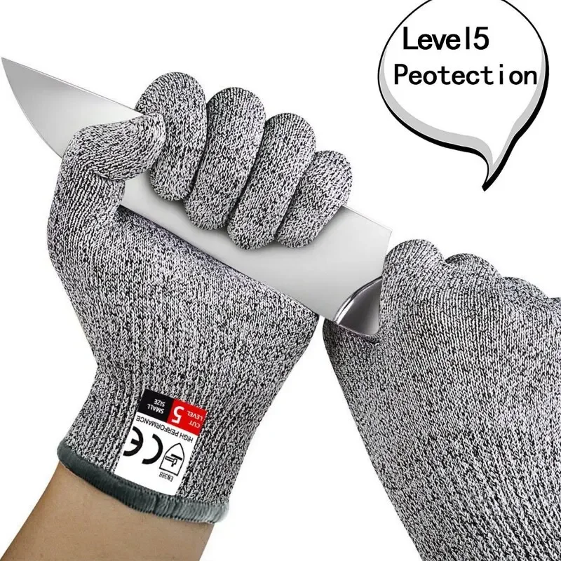 Guantes de pesca anticortes para exteriores, protección resistente a cortes, pantalla táctil, antideslizantes, ultrafinos, de malla de alambre de acero - imagen 4