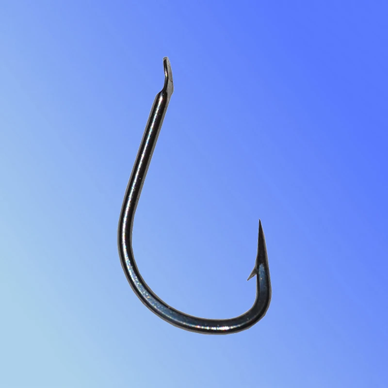 Pesca de carpa 1000 unids/lote Size1-Size14 anzuelos de pesca con punta de boca retorcida y púas planas de acero alto en carbono Anzol - imagen 3