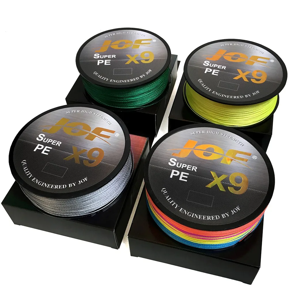 JOF-sedal de pesca trenzado X12 X9, 100M, 9/12 hebras, multifilamento MultiColor, PE, agua salada, 20-92LB, artículos de pesca - imagen 4