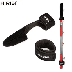 Hirisi Correa elástica para caña de pescar, funda protectora con tapa para rueda, juego de soporte antideslizante para caña, accesorios de pesca