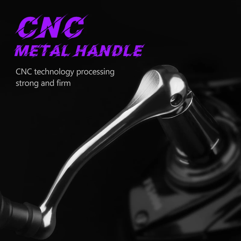 Carrete de pesca DEUKIO 2000-7000 arrastre máximo 8KG carretes giratorios carrete de Metal carretilhas de pesca carrete para accesorios de pesca Peche - imagen 3