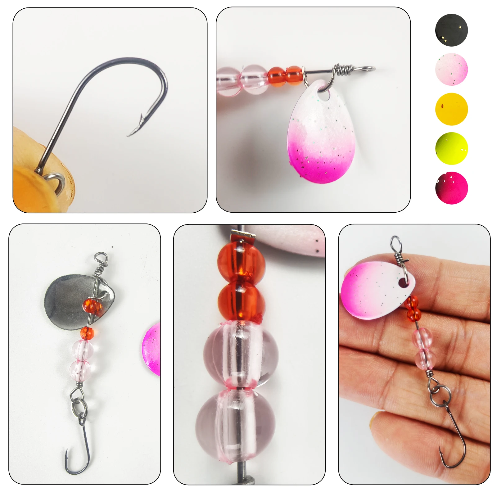 Spinnerbaits Free Fisher – Señuelos metálicos para lubina y trucha - imagen 2