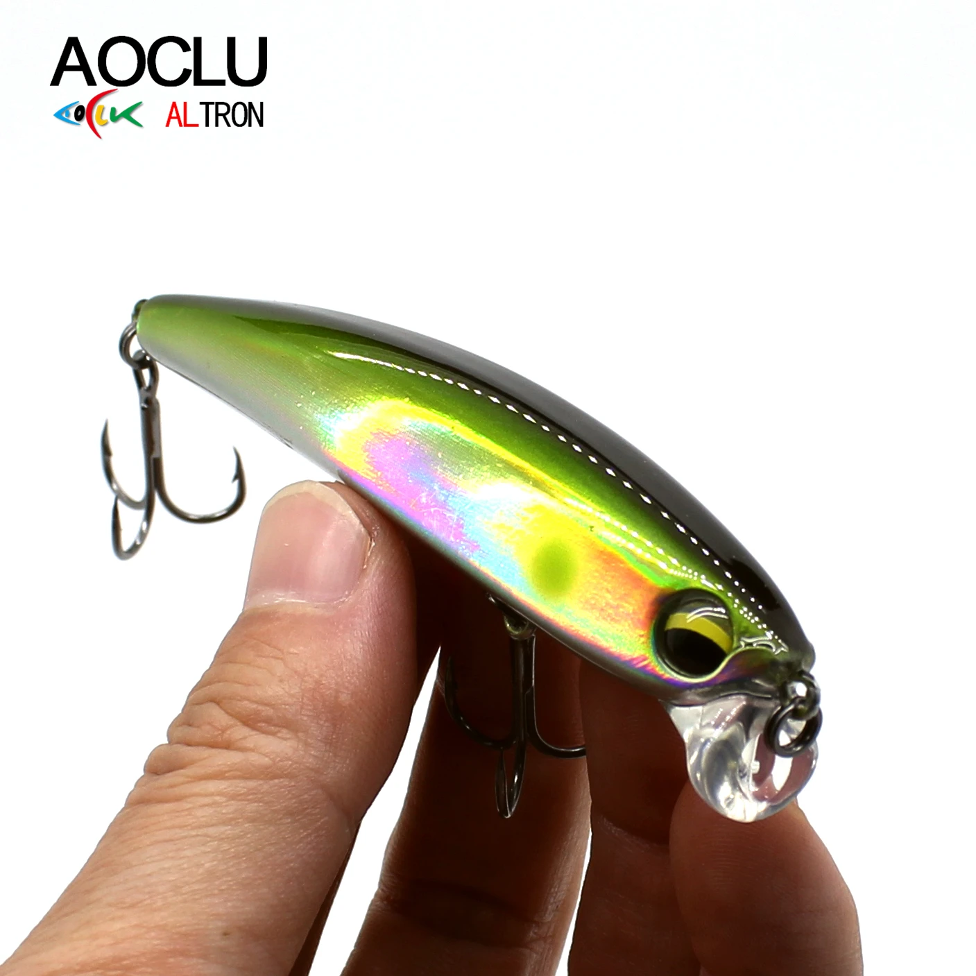 AOCLU-Cebo duro Topwater Hybrid, 90mm, 12,2g, Wobbler, sonajero, buzo poco profundo, Minnow, pesca de lubina dulce - imagen 5