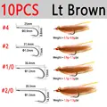 10pcs Lt Brown