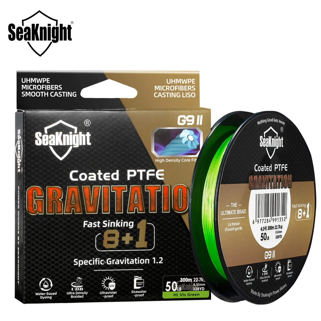 Seaknight Gravity G9II – Línea trenzada PTFE de hundimiento rápido