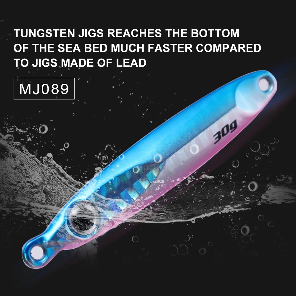 JiggingPro Jig Head de tungsteno para pesca en mar — fundición larga - imagen 5