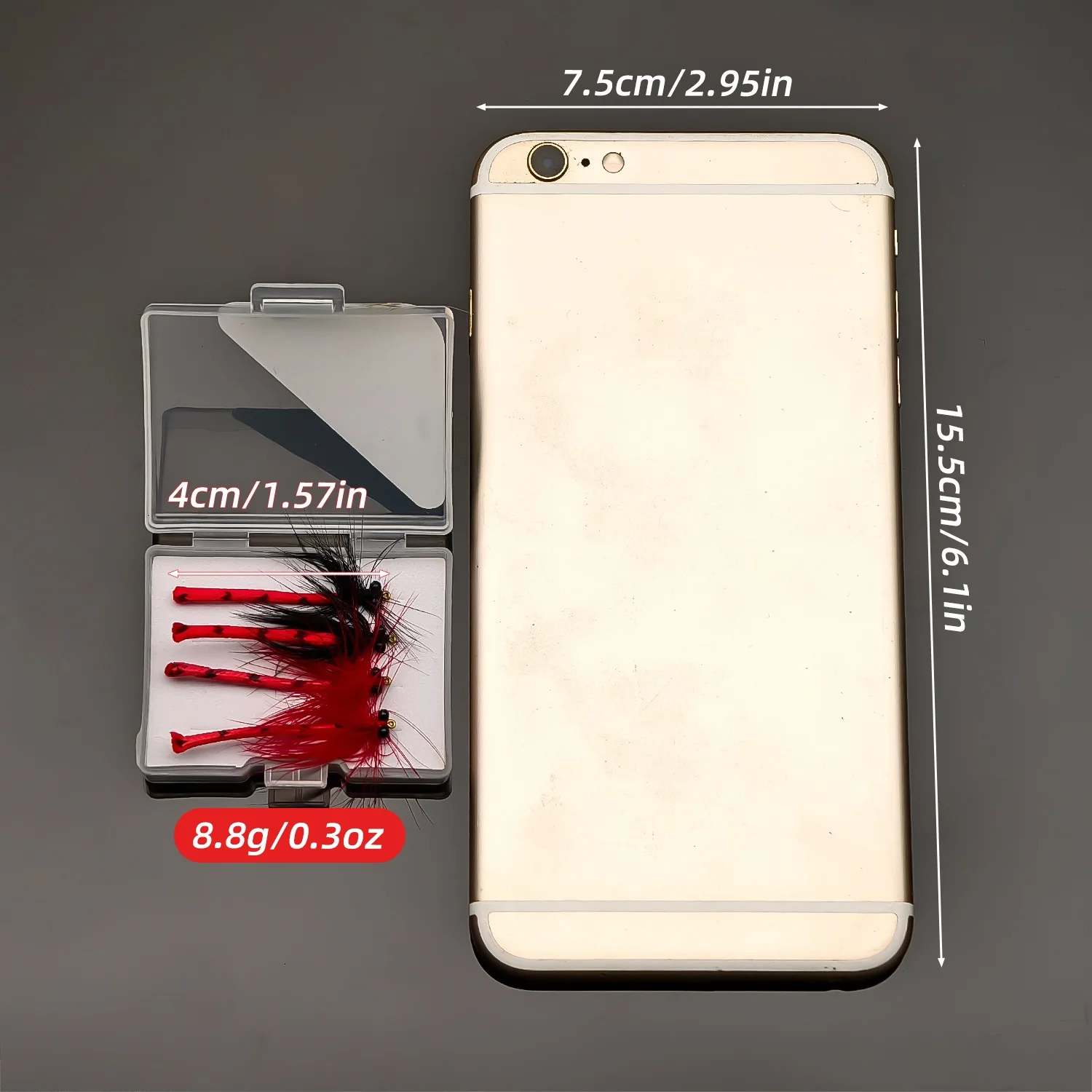 Set moscas artificiales para trucha con estuche almacenamiento - imagen 4