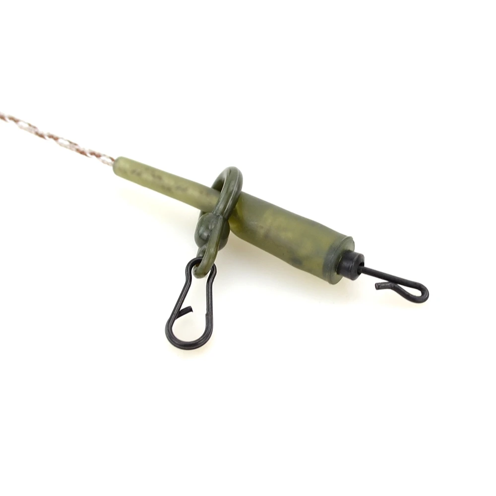 Hirisi 40 x aparejos de pesca de carpa mangas antienredos de goma pesca conector a presión de cambio rápido accesorios de pesca M9 - imagen 5