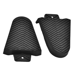 1 par de cubiertas protectoras de tacos de goma, cómodas cubiertas de tacos de Pedal de bicicleta de carretera negras para tacos Shimano SPD-SL SH10 SH11 SH12