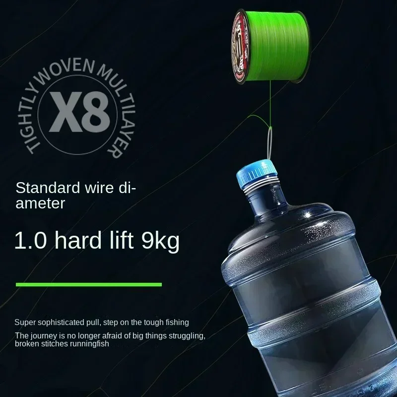 500M 300M Japón X8 PE actualización tipo hundimiento verde blanco trenzado línea de pesca 14LB-80LB línea de PE de alta resistencia para carpa lubina atún - imagen 3