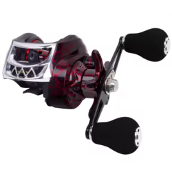 Carrete Baitcasting 7,2: 1 relación de engranaje 18 + 1 rodamientos de bolas arrastre máximo 10kg rueda de pesca de alta velocidad para carrete de pescadores