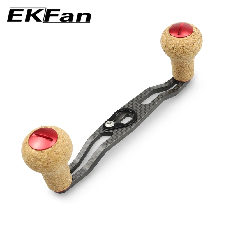 EKFan 120MM mangos de carbono perillas de corcho 32G 8x5MM 7x4MM agujeros para Dawa Shman Bastcast carrete piezas de bricolaje - imagen 5
