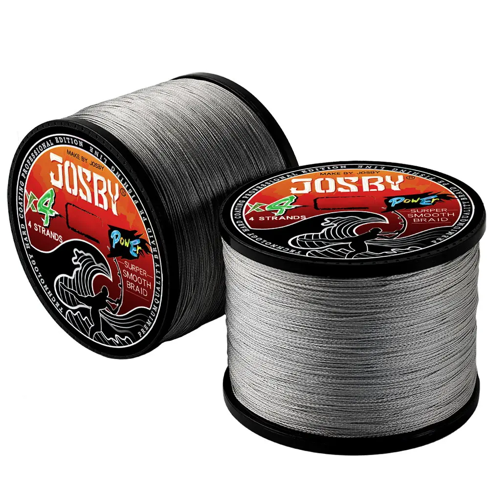 JOSBY-sedal de Pesca trenzado de 4 hebras, hilo de monofilamento japonés, para carpa, Mosca de mar, alambre de agua de mar, 300M, 500M, 1000M - imagen 4