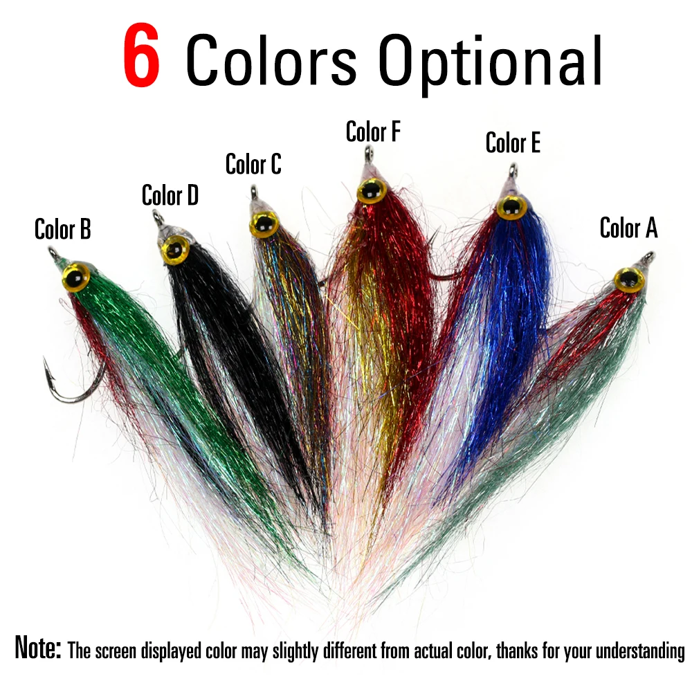 ICERIO-señuelo de pesca con mosca, cebo de pesca de trucha de salmón, trucha, trucha de acero, 6 piezas - imagen 4