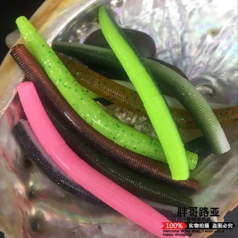 Donglejian-señuelo de pesca suave Senko, Serie de cebos blandos de alta densidad, 100mm, 5,8g, Wacky, 8-10 unids/lote por paquete - imagen 3