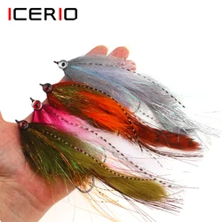 ICERIO Mosca Articulada Doble Gancho – Agua salada lubina lucio