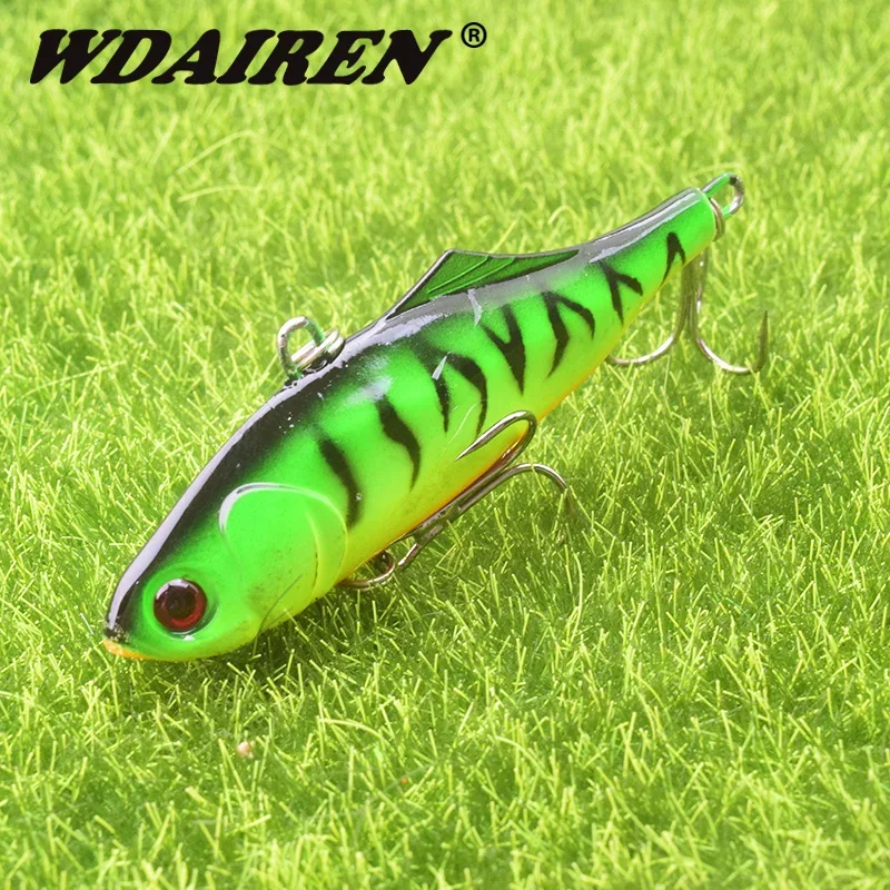 Señuelo de Pesca con vibración de hundimiento rápido, cebo duro VIB de 70mm y 23g con anzuelo triple, Wobblers, aparejos, Crankbait, 1 ud. - imagen 2