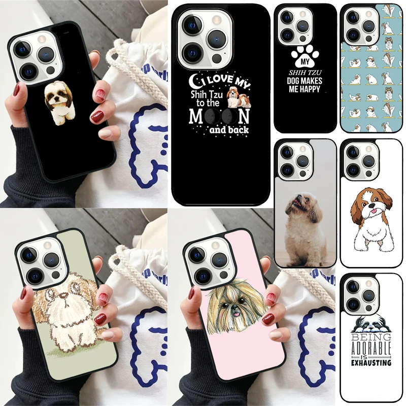 Funda iPhone con Shih Tzu caricatura – Varios modelos compatibles - imagen 2