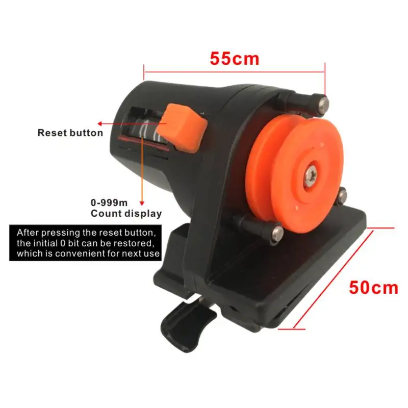 Bobinadora de línea de pesca de calibre de profundidad de 0-999M, medidor de longitud de contador, herramientas de alambre, herramientas digitales de artículos de pesca, buscador de profundidad - imagen 2