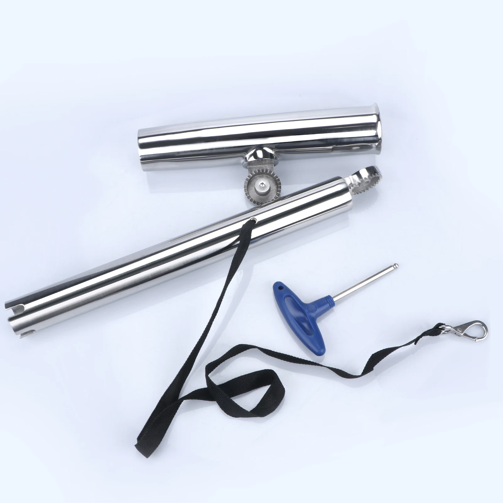 Soporte de caña de pescar ajustable para barco, accesorios marinos enchufables de acero inoxidable para yate - imagen 3