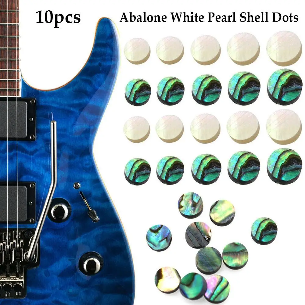 10 stks 2/3/4/5/6*2mm Onderdelen Gitaar Fretboard Toets Parel Shell Dots Abalone Inlay Dots Abalone Dots Interpunctie Punt