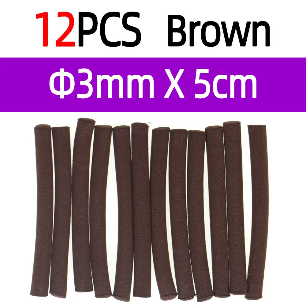 12pcs Brown 3mm