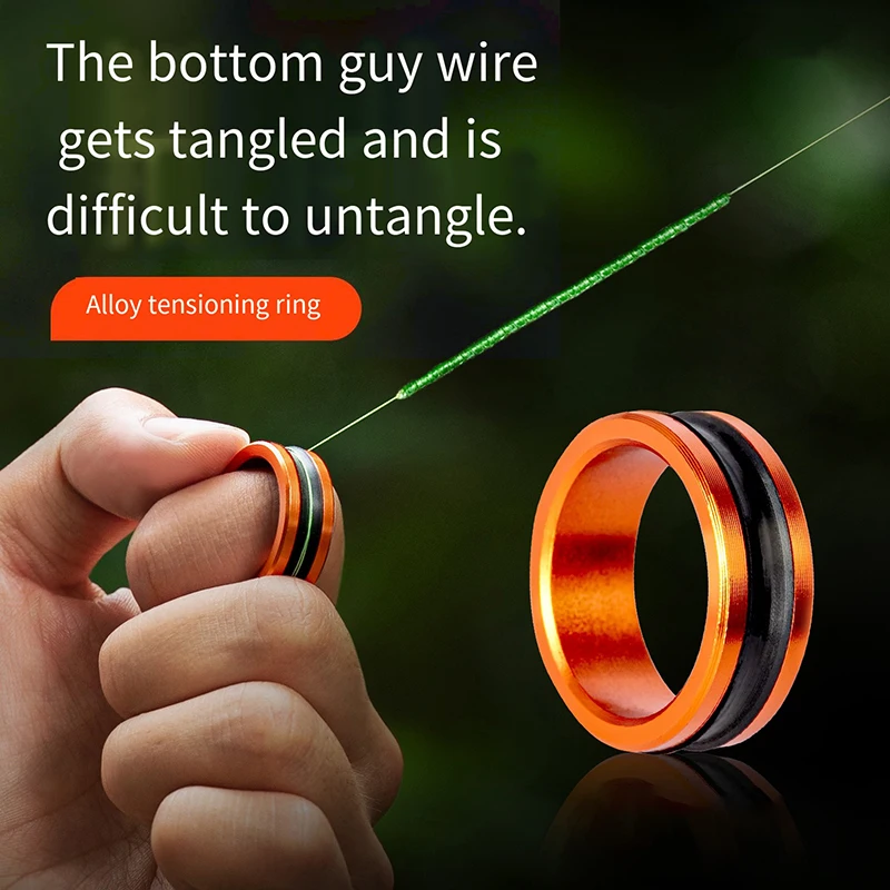 Anillo de cable de aleación, corte de línea rápida, antideslizante, protege las manos/carrete de pesca, apretar el nudo líder, herramientas de pesca, 1 ud./2 uds.