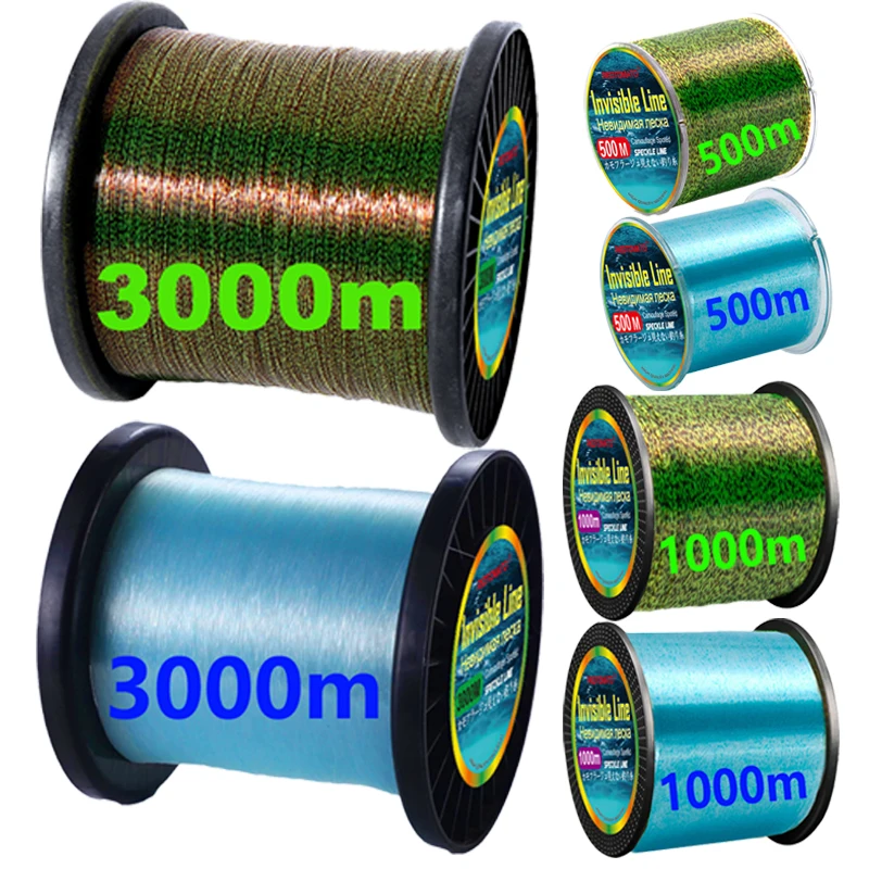 500M 1000M 3000M Invisible Speckle Fishing Line Carp Monofilament Spotted Fishing Line Fluorocarbon Coated Fishing Line Pesca - imagen 2
