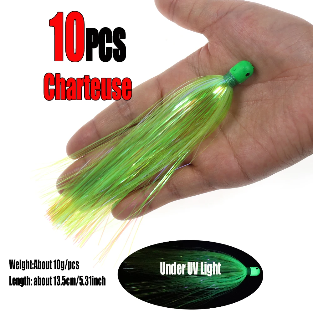 10pcs Chartreuse