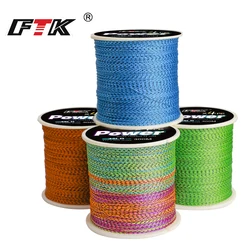 FTK X4 Línea de pesca trenzada 4 hebras multifilamento PE súper fuerte