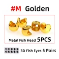 5pcs golden M