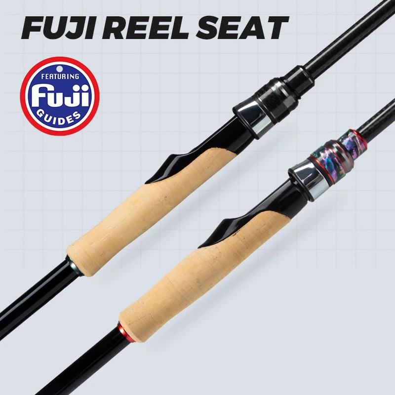 Hunthouse Egi caña de pescar de calamar 40T Spinning Eging 862ML 2,6 m 2,7 m 7-30g guía Fuji 2 secciones Japón pulpo accesorios para peces - imagen 5