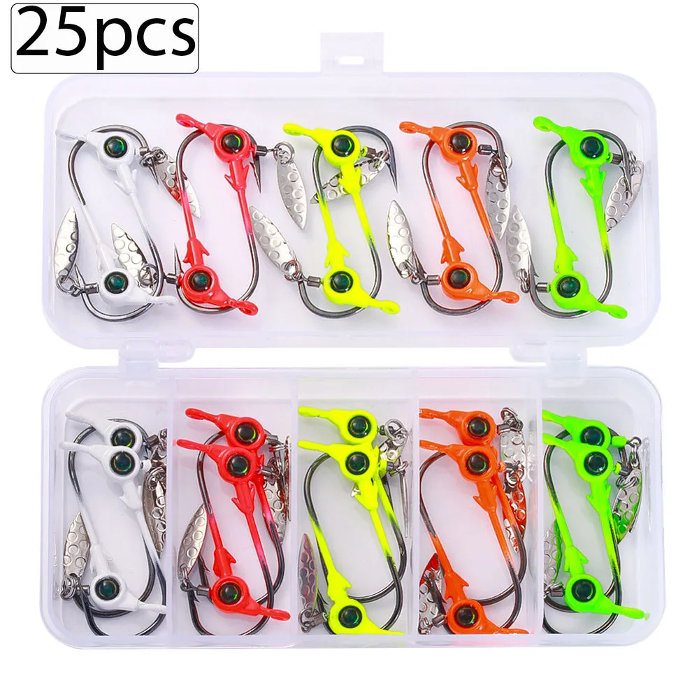 Cucharas Jigging Metal con Señuelo de Lentejuelas – Anzuelos Pesca - imagen 4
