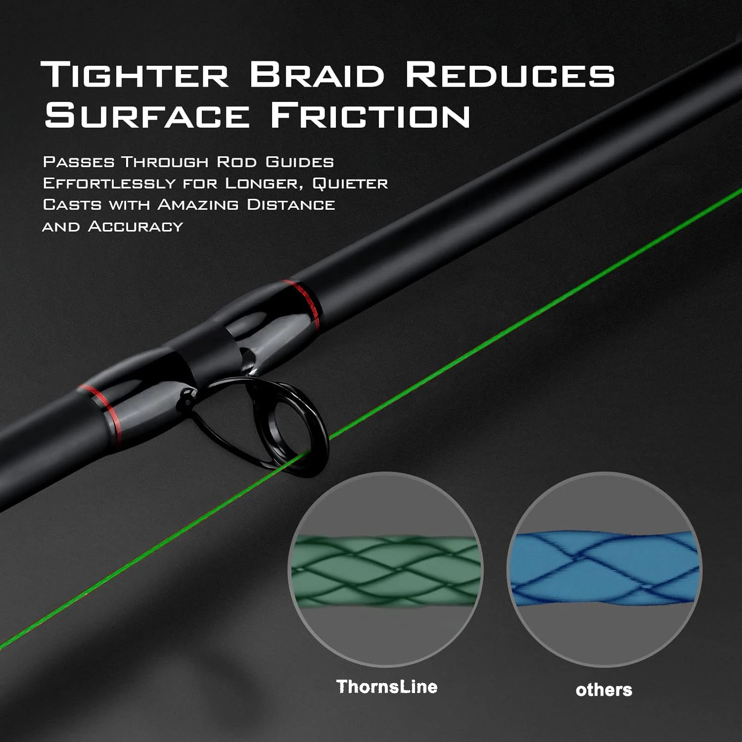 ThornsLine Línea Trenzada Multifilamento 14-88LB - imagen 4