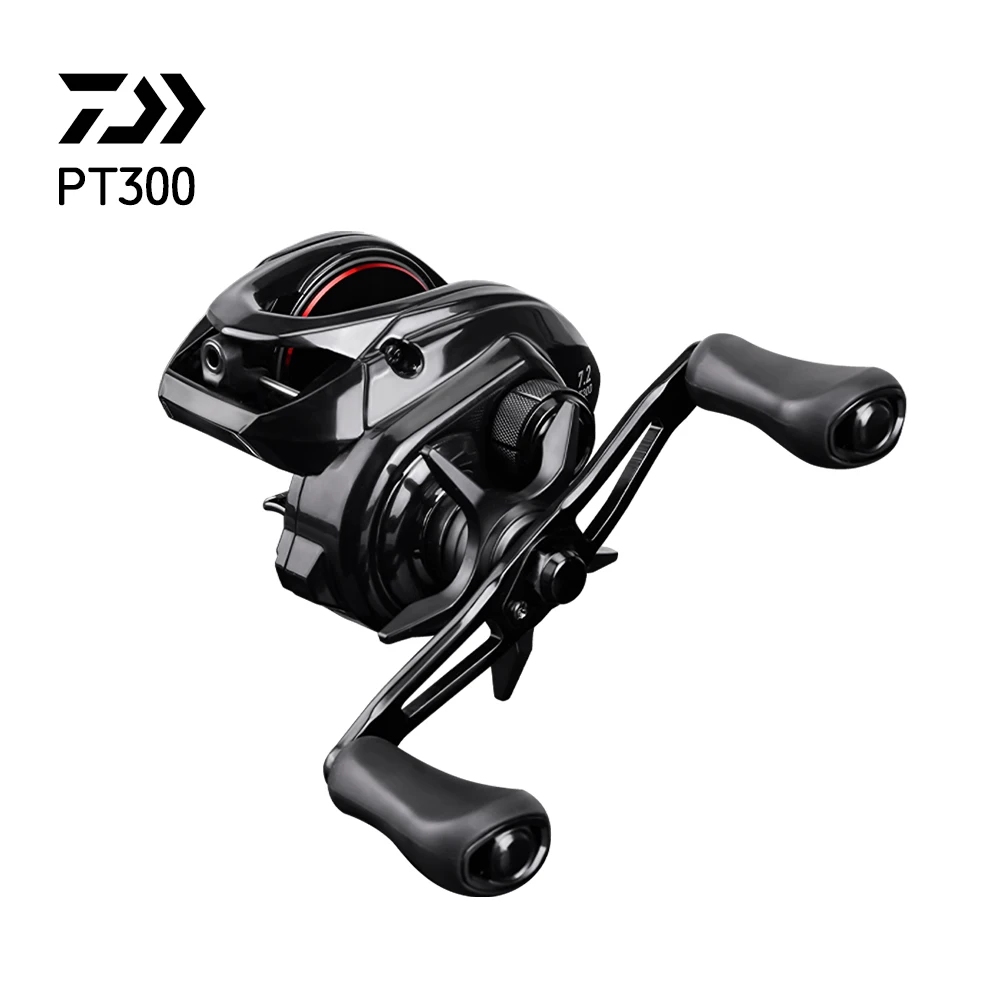 Daiwa Original 2025 nueva serie PT 300 carrete de pesca Baitcasting relación de engranaje 5,5-7,2:1 arrastre máximo 13KG 10/1BB sistema de rotura Magforce