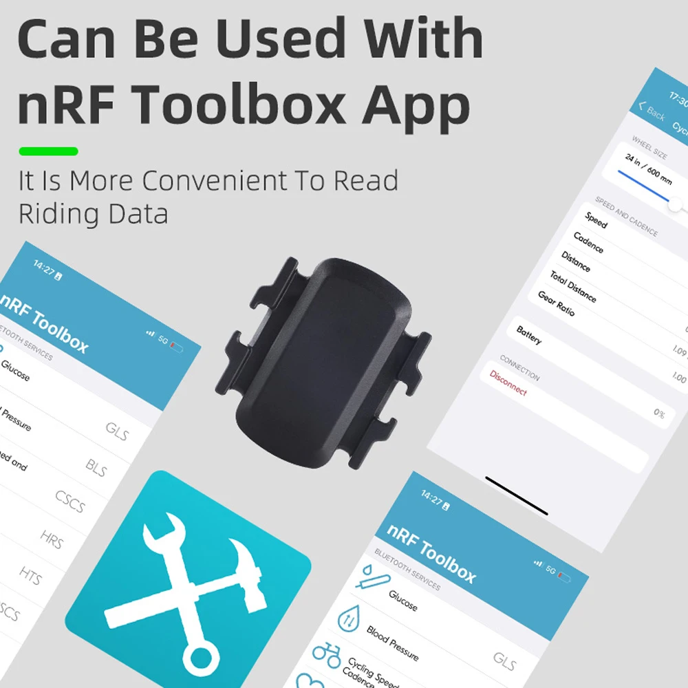 Una captura de pantalla de una aplicación para teléfonos inteligentes que se puede usar con una caja de herramientas NRF