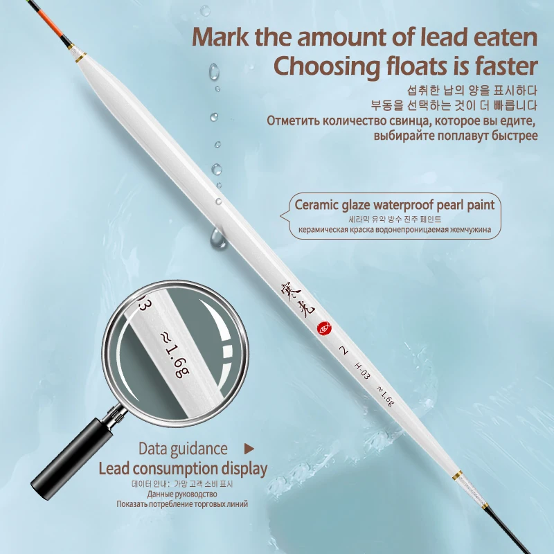 Boya vertical Nano flotador llamativo para pesca