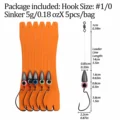 5pcs 5g sinkers