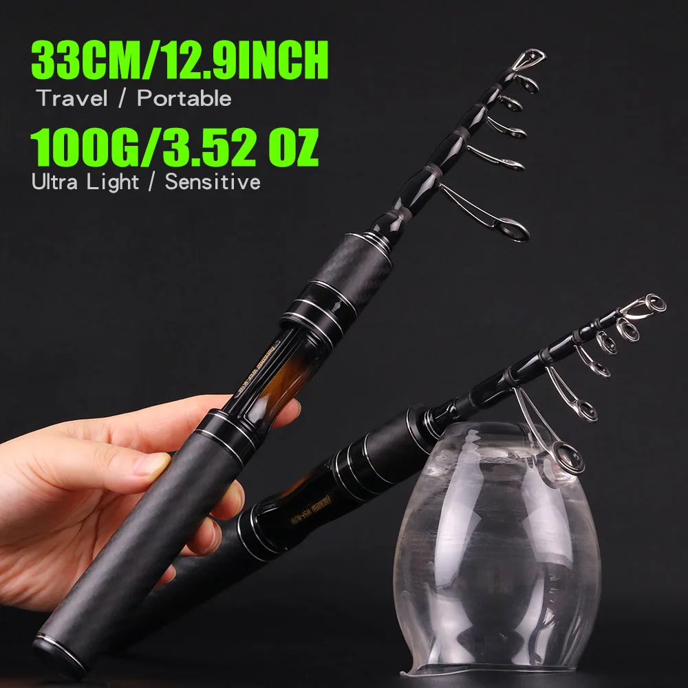 Caña de pescar BAKAWA de 1,8 M, caña de pescar giratoria de agua salada, equipo de Pesca portátil, aparejos de Pesca, accesorios de Pesca