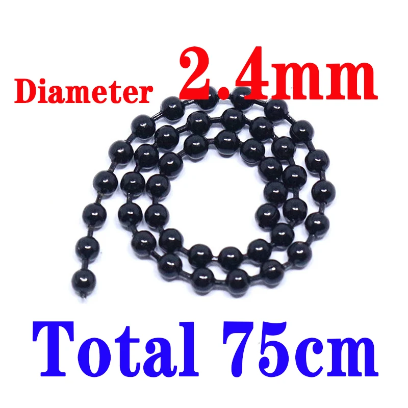 2.4mm black bead