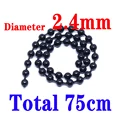 2.4mm black bead
