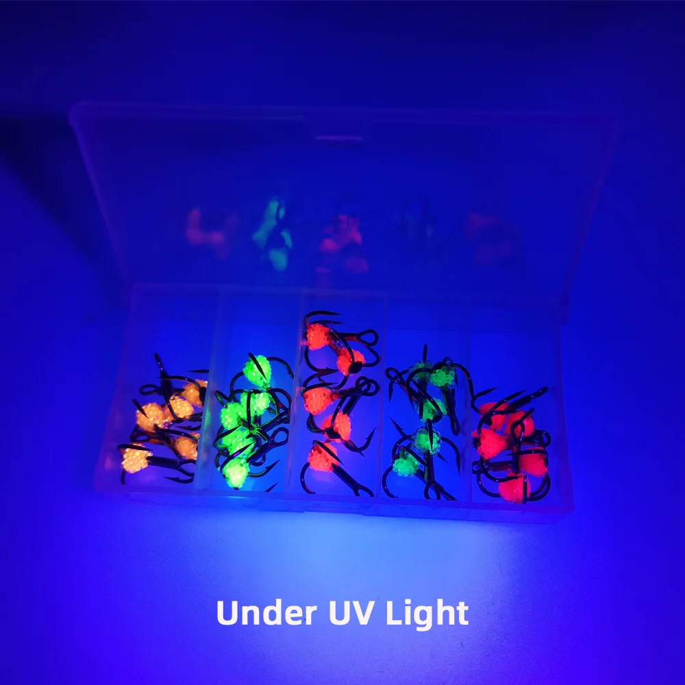 Anzuelos triples Wifreo con huevos UV para trucha - imagen 5