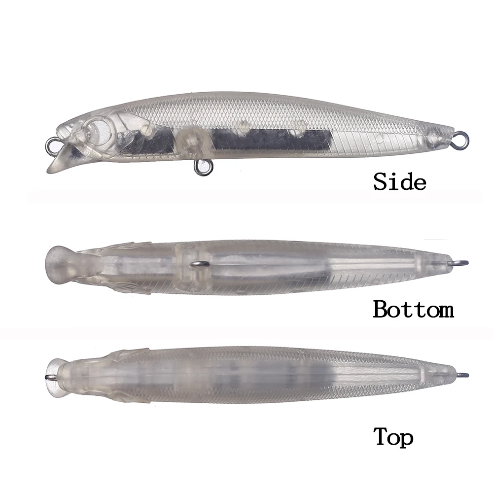 Chan’sHuang 20PCS Unpainted Blanks Bait 7.5cm 8.7g Sinking Silent Short Lip Wobblers Minnow DIY Artificial Fishing Lure - imagen 3