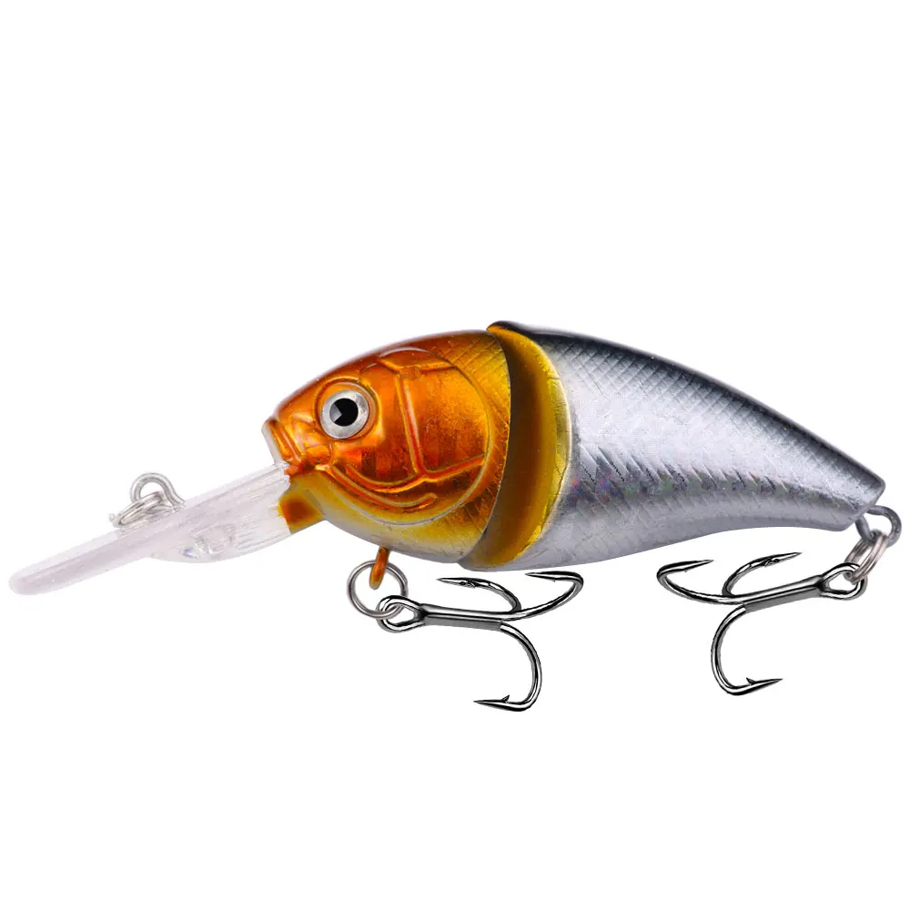 Crankbait de 14,3g, 8,5 cm, cebo duro con manivela para lubina, Lucio, carpa, señuelo de Pesca Artificial, aparejos de Pesca, ojos 3D, 1 ud. - imagen 3