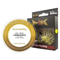 HERCULES-Hilo trenzado para pescar con mosca, amarillo fluorescente, naranja, blanco, 100 yardas, 300 yardas, 20 lb, 30lb